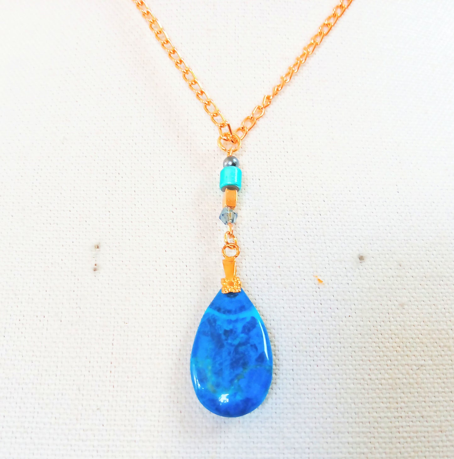 1404 Stack of Blues Necklace