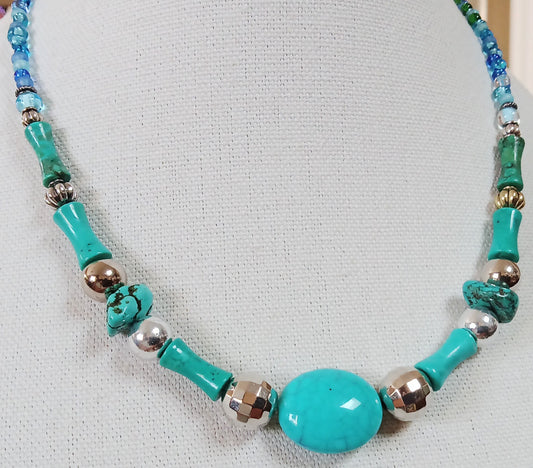 1408 Oval Rounds N Barrels Necklace