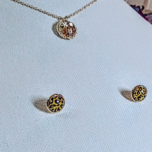 7504 Tigress Necklace Earrings Set