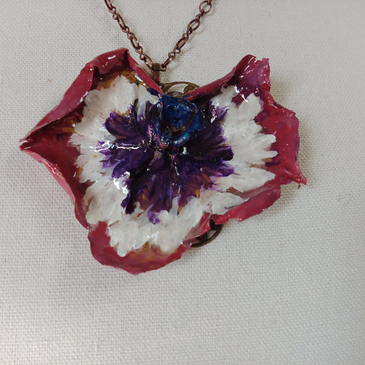 9904 My Big Heart Orchid Necklace